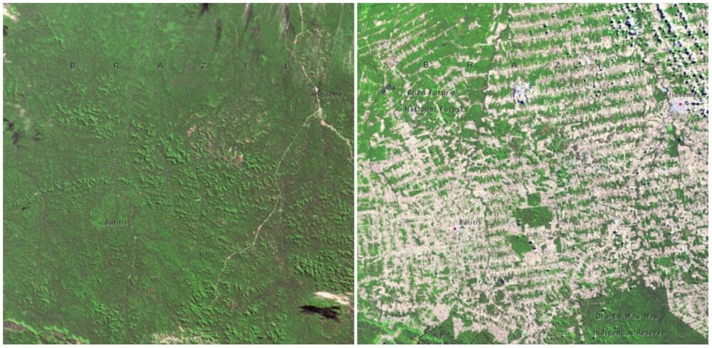 16 Then And Now Photos By NASA That Depict Incredible Changes In The World 7