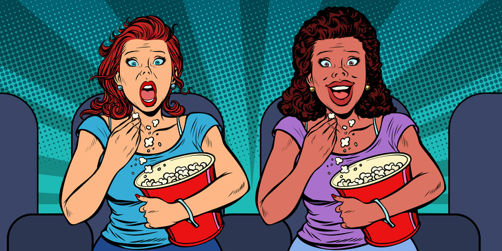 Two Women React Differently To The Movie. Laughs And Fears