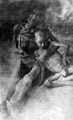 The Recognition Of The Genocides As The Beginning Of Justice Against The Crimes Against Humanity And Barbarity Starved Armenian Woman With Her Son In Syrian Desert, 1916