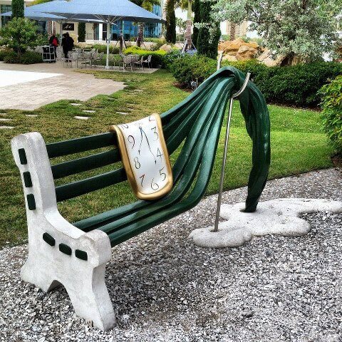 30 Of The World's Most Incredible Sculptures That Took Our Breath Away   Bench Artwork The Dali Museum, St. Petersburg Florida, USA