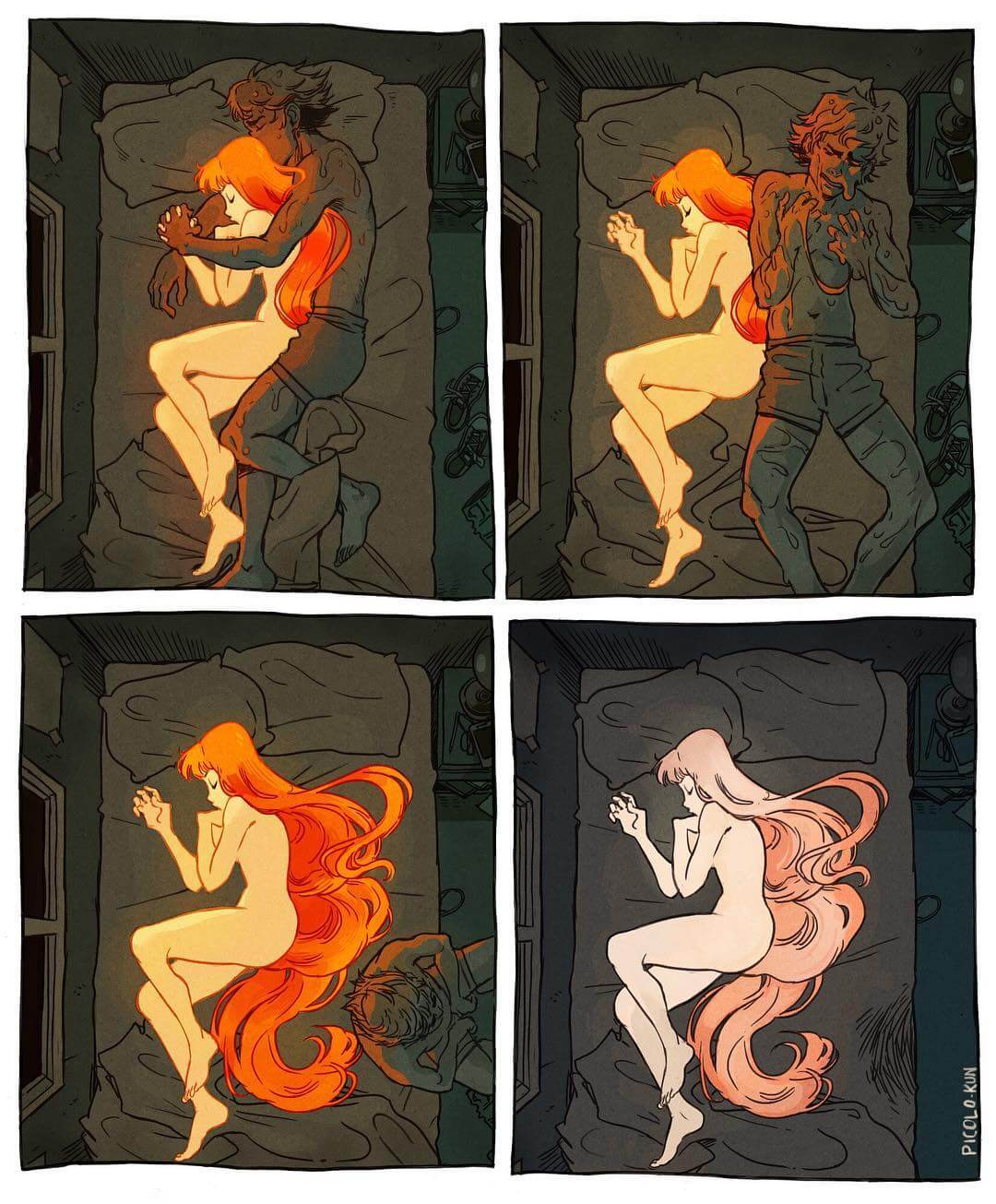 30 Stunning Illustrations Underline The Intensity Between Two Lovers 11