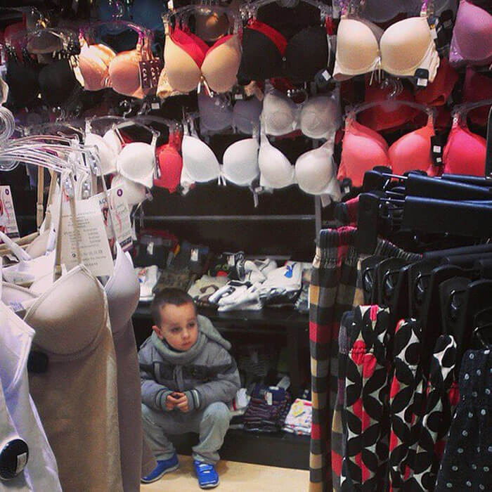 50 Hilarious Pictures Of 'Miserable Men' Waiting While Their Wives Were Shopping 18