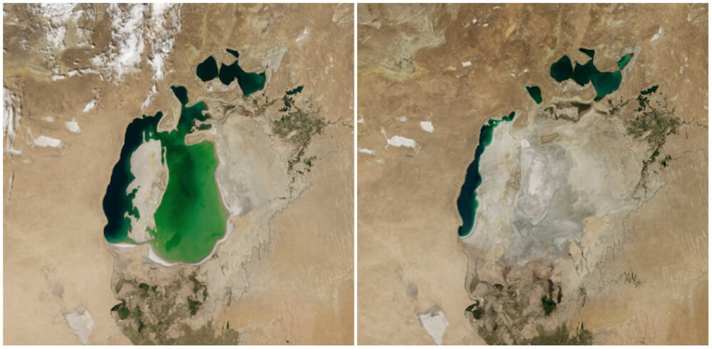 16 Then And Now Photos By NASA That Depict Incredible Changes In The World 2