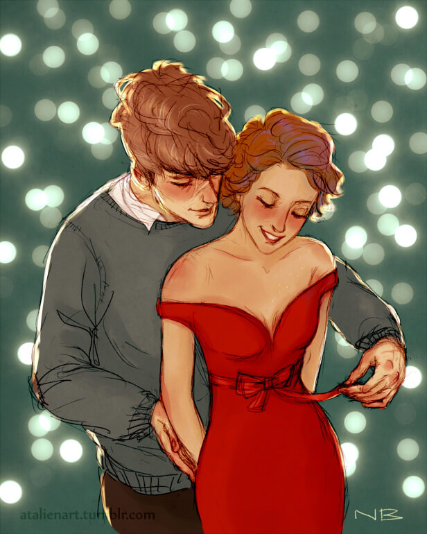 50 Romantic And Sensual Illustrations Depicting The Feeling Of Love 28