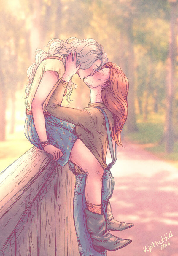 50 Romantic And Sensual Illustrations Depicting The Feeling Of Love 40