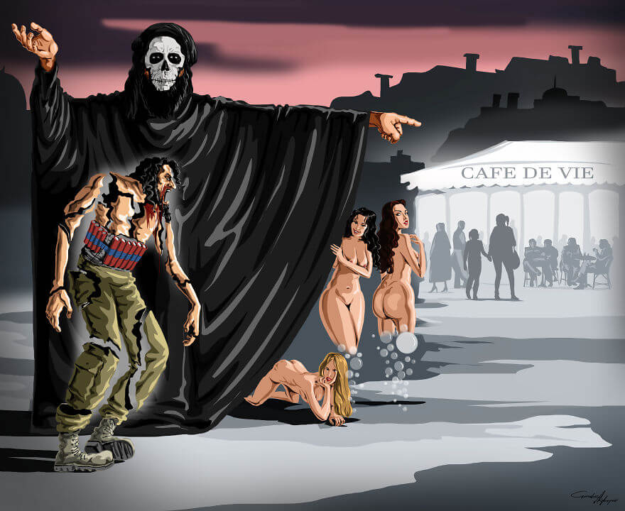 13 Powerful Illustrations Reveal Everything That Is Wrong With The World Today Terror Order