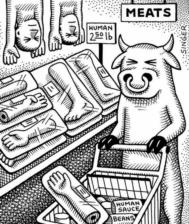 22 Thought Provoking Illustrations Depict How The World Would Be Like If Animals Treated Humans The Way We Treat Them 11