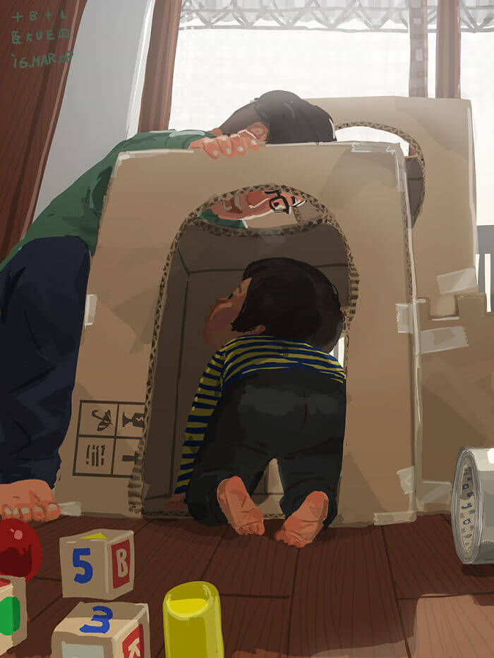 38 Heart Melting Pictures Show What It's Like To Be A Single Dad 2