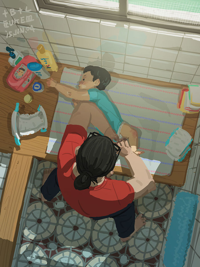 38 Heart Melting Pictures Show What It's Like To Be A Single Dad 25