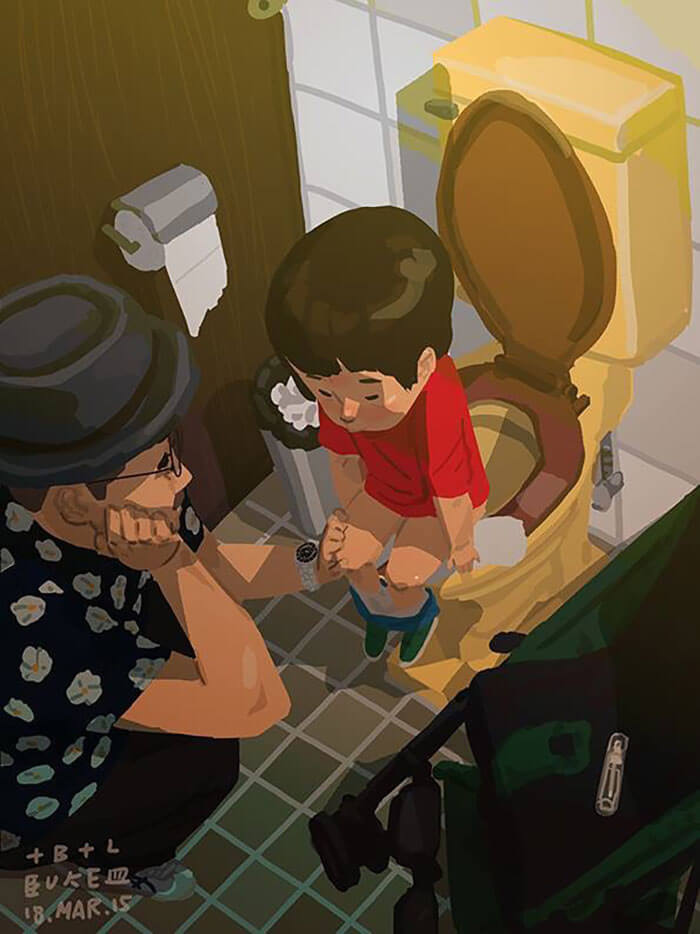 38 Heart Melting Pictures Show What It's Like To Be A Single Dad 7