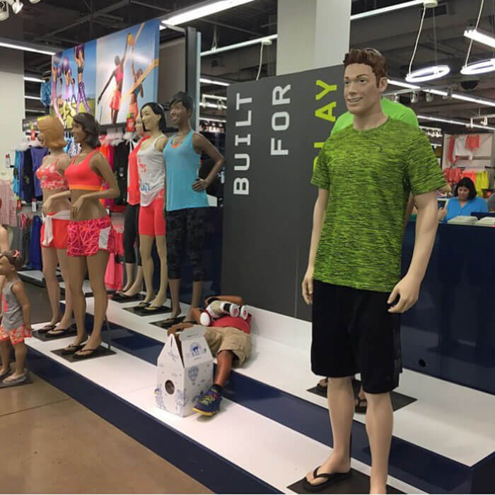 50 Hilarious Pictures Of 'Miserable Men' Waiting While Their Wives Were Shopping 19