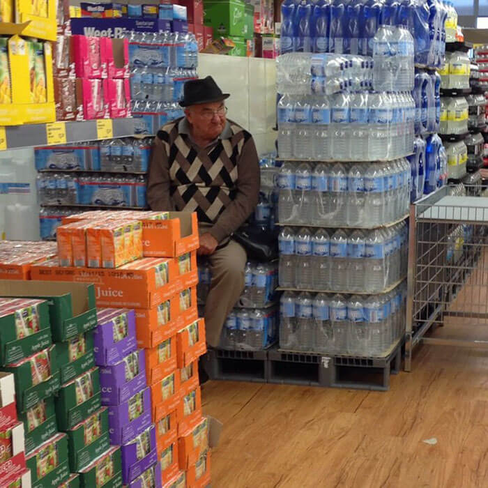 50 Hilarious Pictures Of 'Miserable Men' Waiting While Their Wives Were Shopping 20
