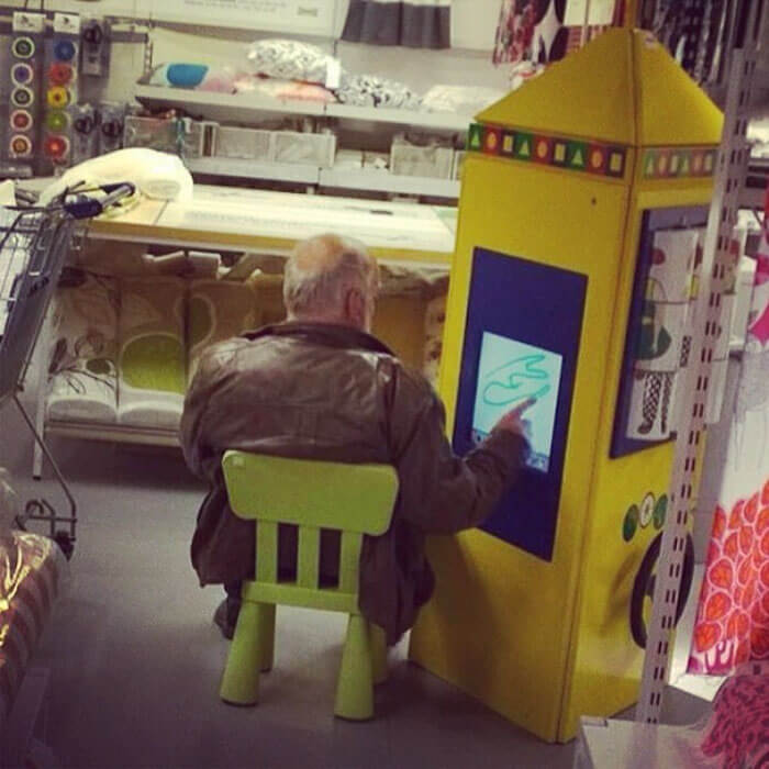 50 Hilarious Pictures Of 'Miserable Men' Waiting While Their Wives Were Shopping 3