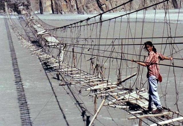 Hussaini Hanging Bridge Pakistan