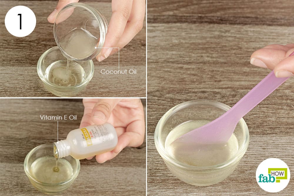 Step 1 Prepare A Mix Of Castor Oil Coconut Oil And Vitamin E Oil To Get Thicker Eyelashes