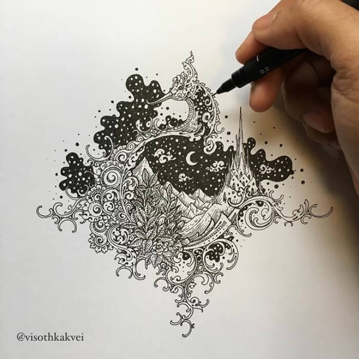 Incredible Illustrations By Cambodian Artist That Will Leave You Speechless (20)