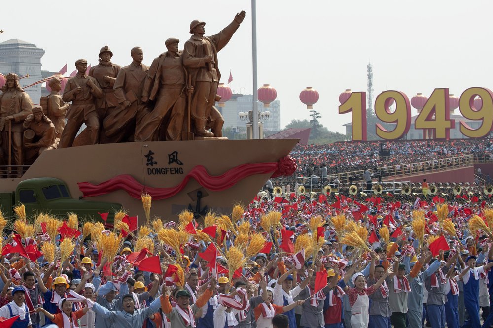 Performers Dance At A Parade For The 70th Anniversary Of The Founding Of The Peoples Republic Of China In Beijing On Tuesday Oct. 1 2019.