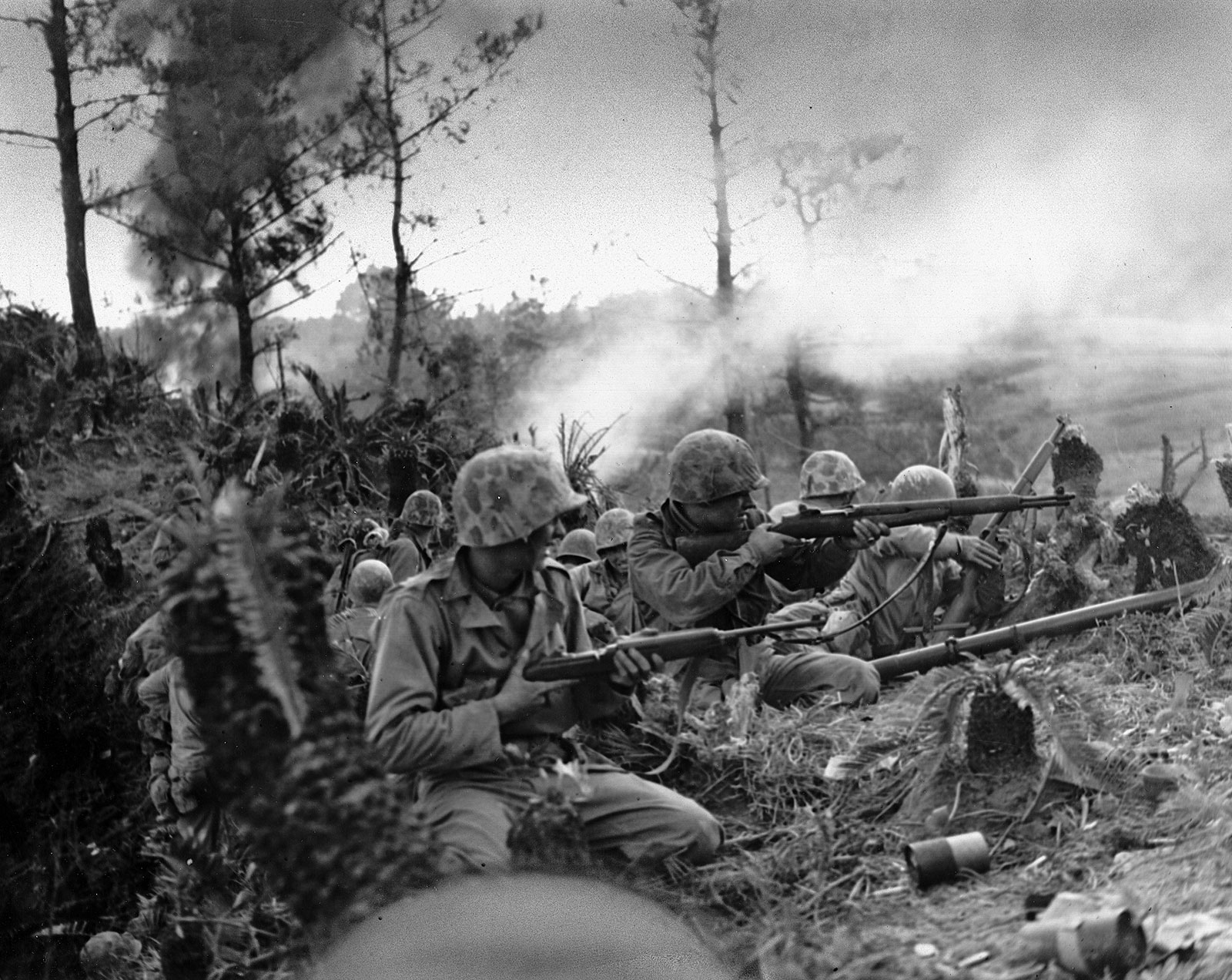 US Marines Control Ridge Naha Okinawa May 1945