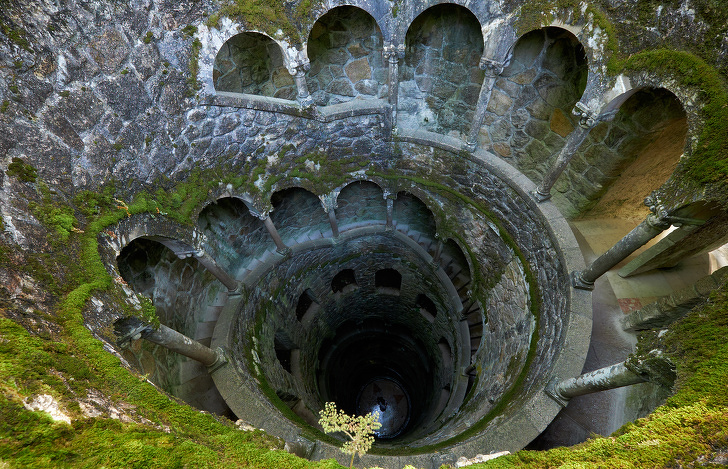 The Initiation Wells (Inverted Tower) In Quinta Da Regaleira Est