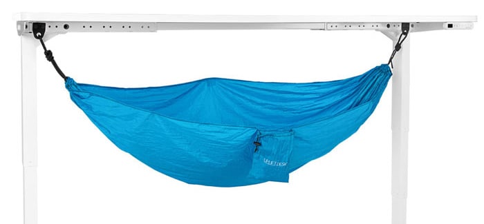 Under Desk Hammock Uplift Desk 2