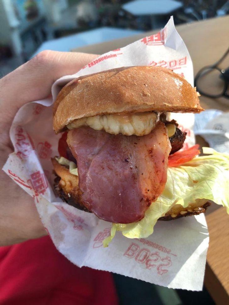Not Sure If My Burger Is Disrespecting Or Provoking Me