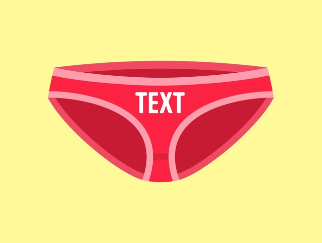 10. Underwear With Text