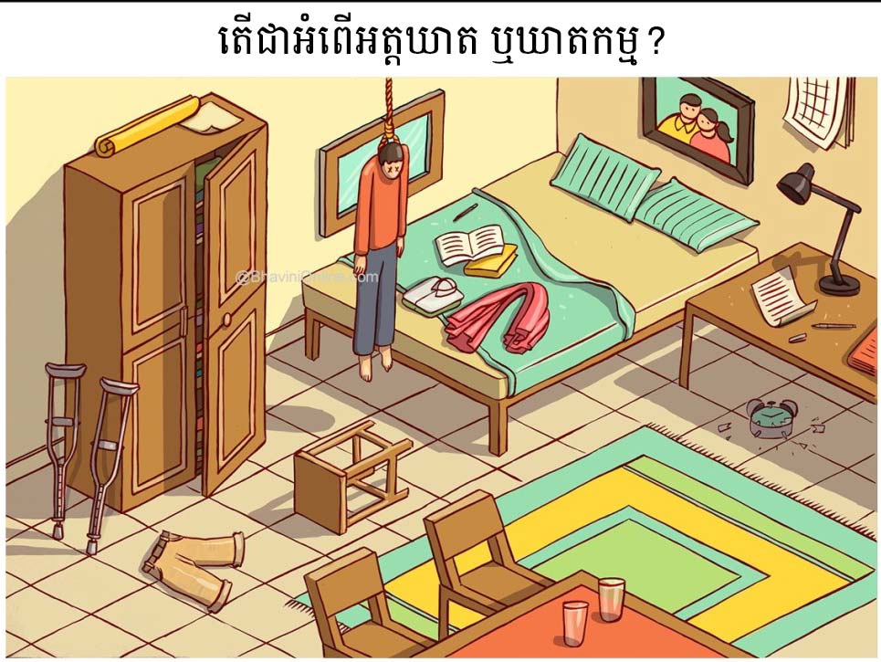 Detective Picture Riddle Is This A Murder Or A Suicide IV