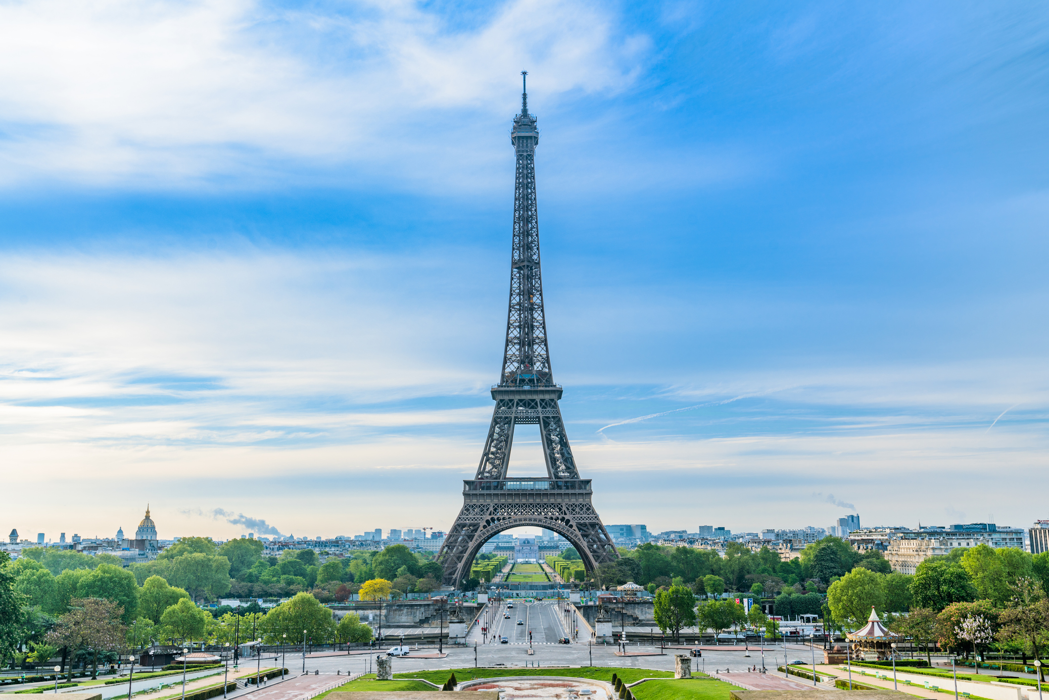 Eiffel Tower And Paris City In The Morning, Paris, France Paris, France