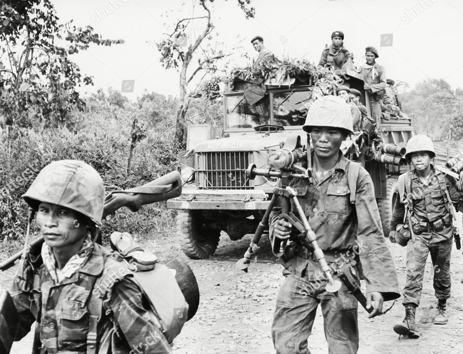 Vietnam War South Vietnamese Troops, Duc Co, Vietnam