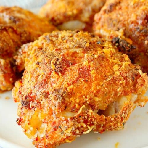 Air Fryer Fried Chicken On White Plate A 500x500