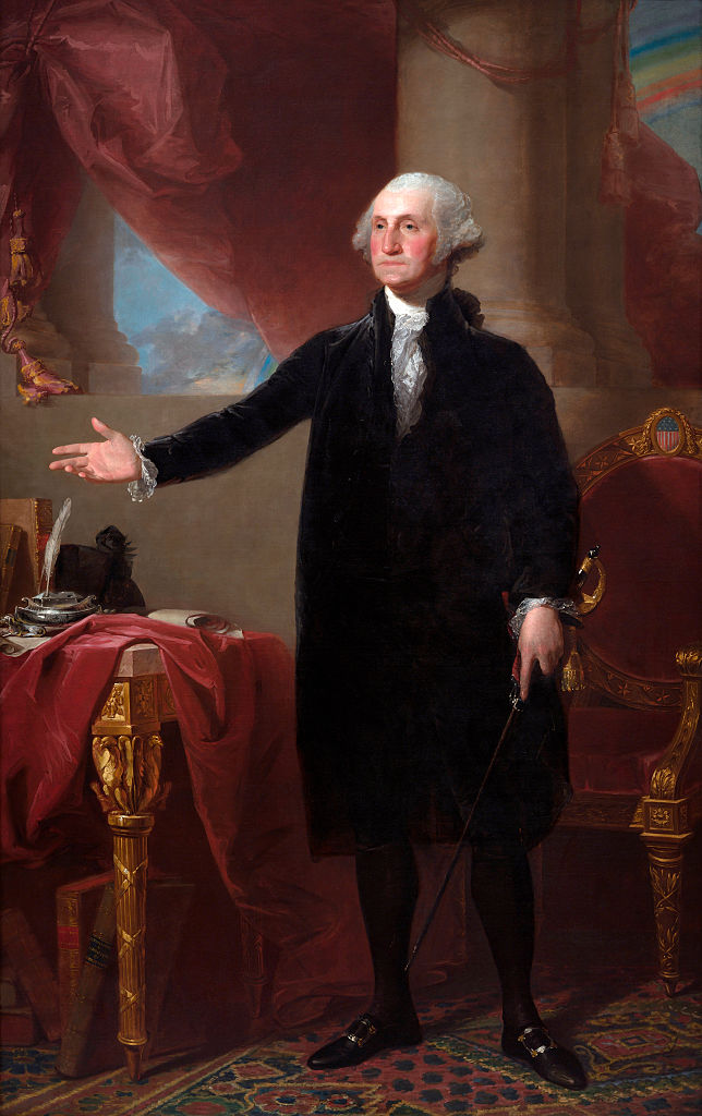 George Washington (The Lansdowne Portrait) By Gilbert Stuart