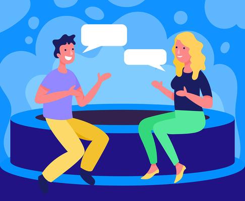 People Talking Illustration