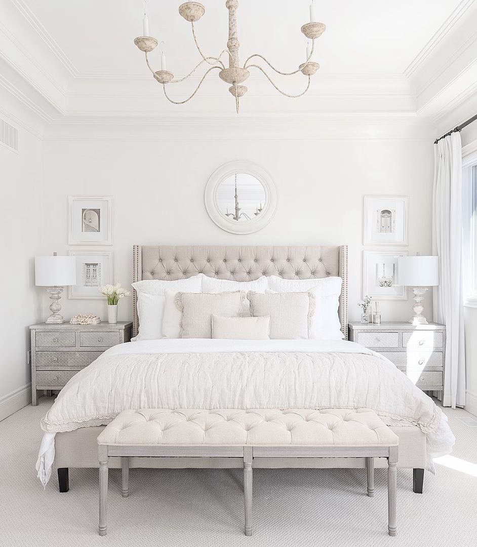 Neutral Gray Bedroom Via @jessicamendesdesign