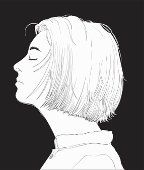 Hand Drawing Illustration Human Face_53876 15634