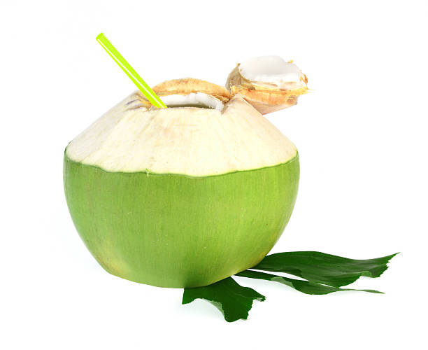 Green Coconut Isolated On White Background