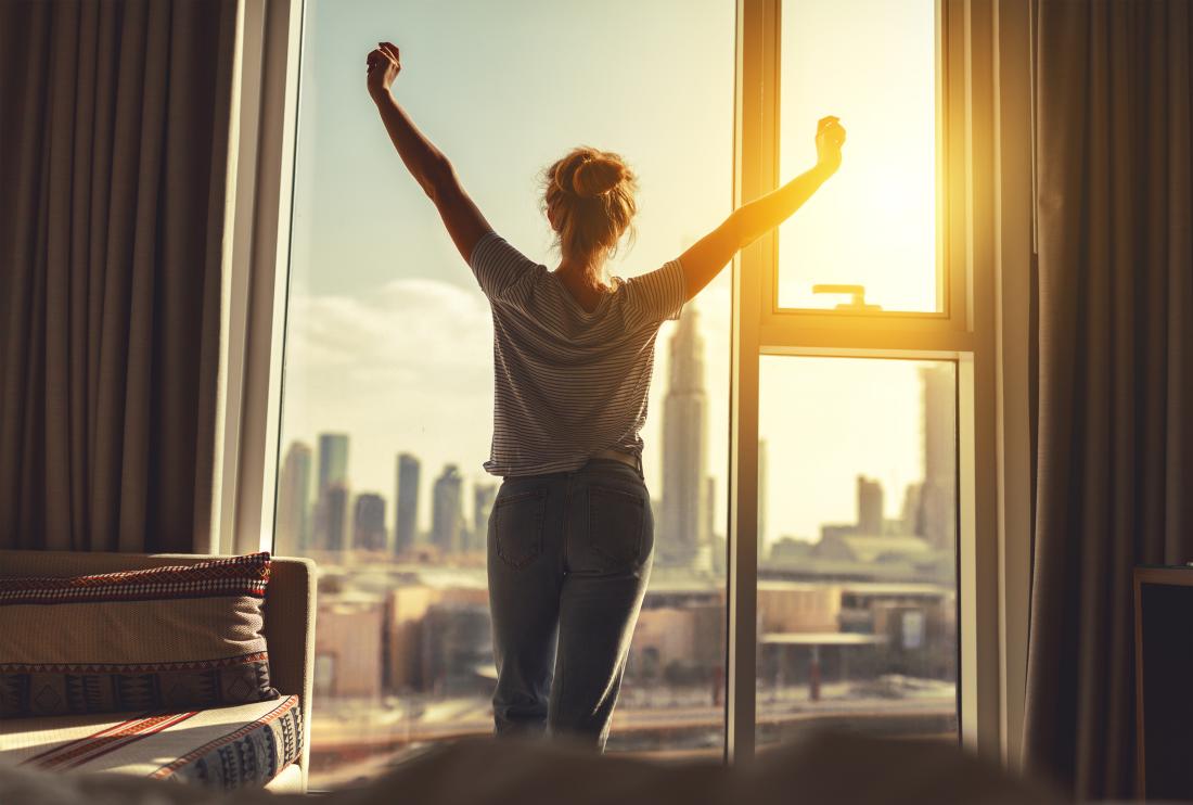 Woman Waking Up Early