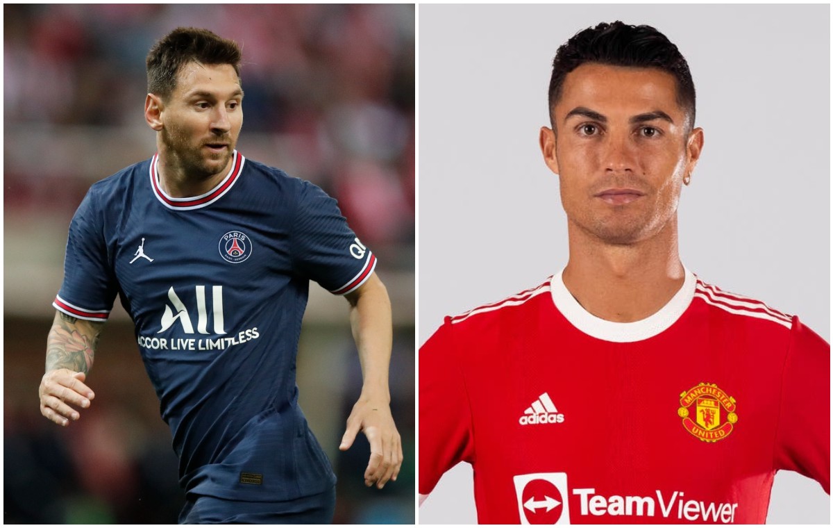 Messi PSG Ronaldo Man Utd