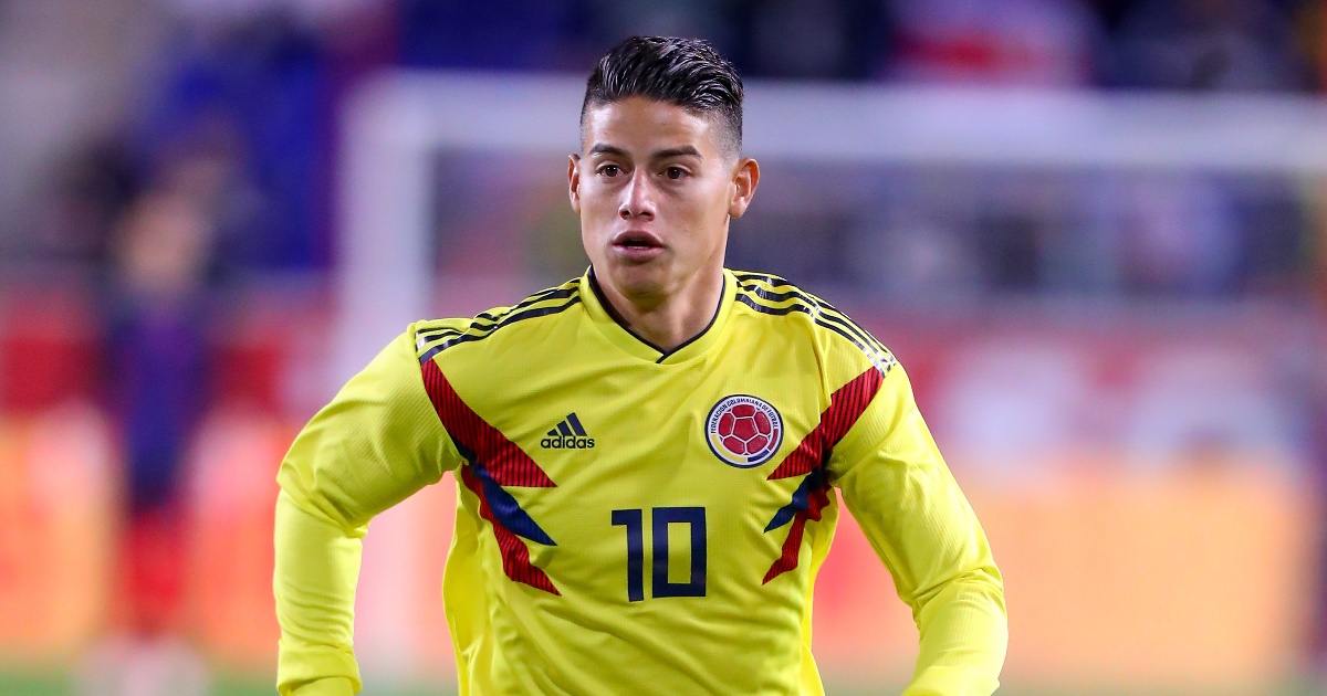 James Rodriguez Represents Colombia During Friendly Vs Costa Rica