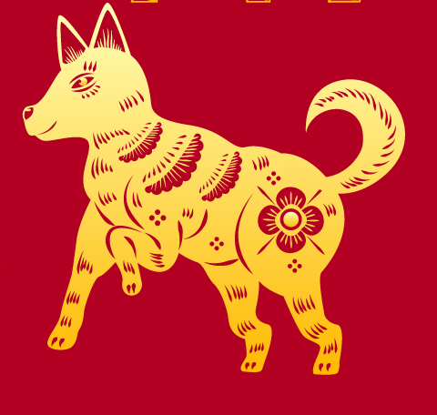 Cartoon Zodiac Silhouette On The Red Background