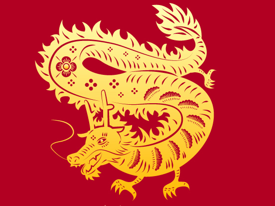 Cartoon Zodiac Silhouette On The Red Background
