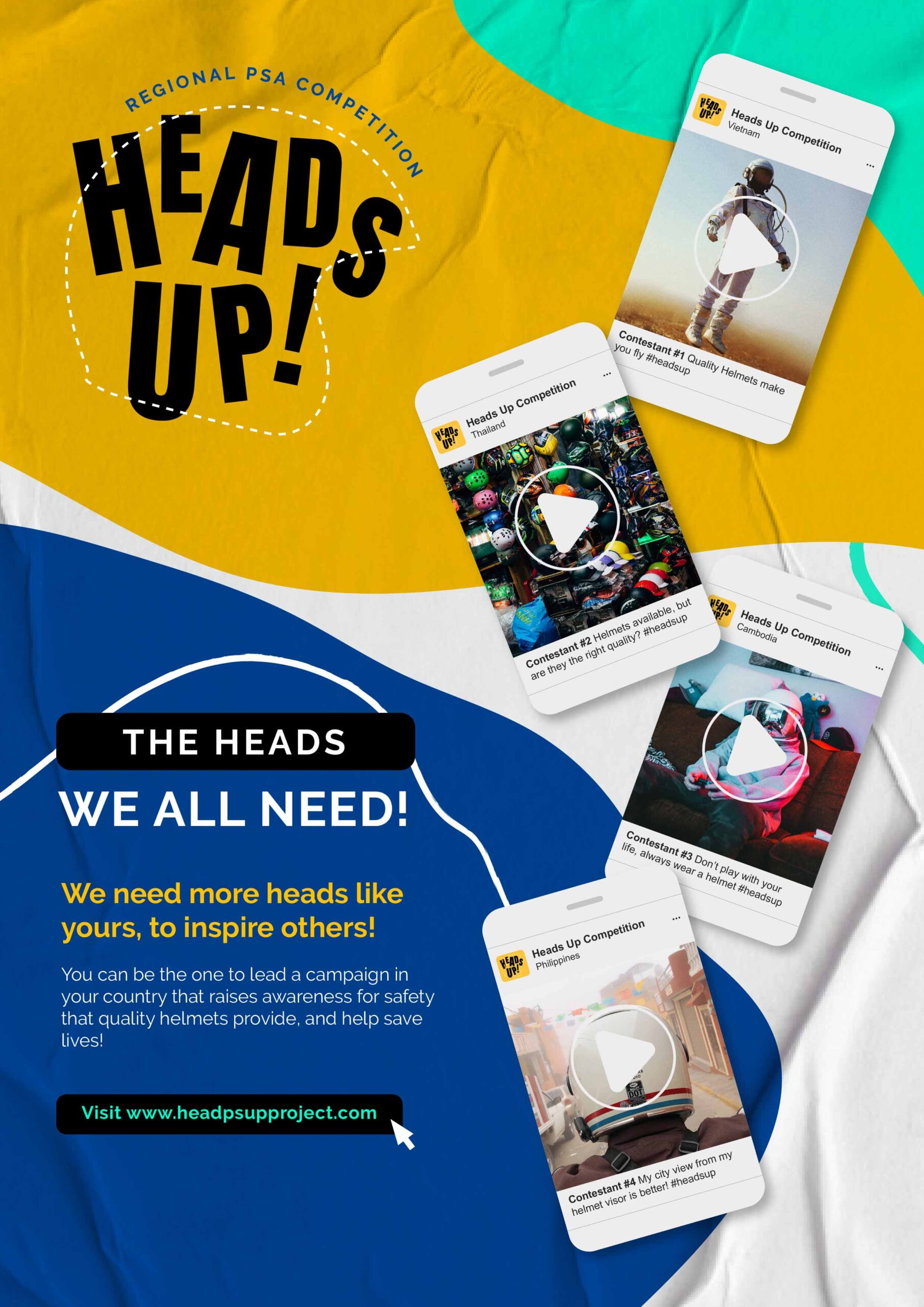 Heads Up_Regional PSA Competition Poster