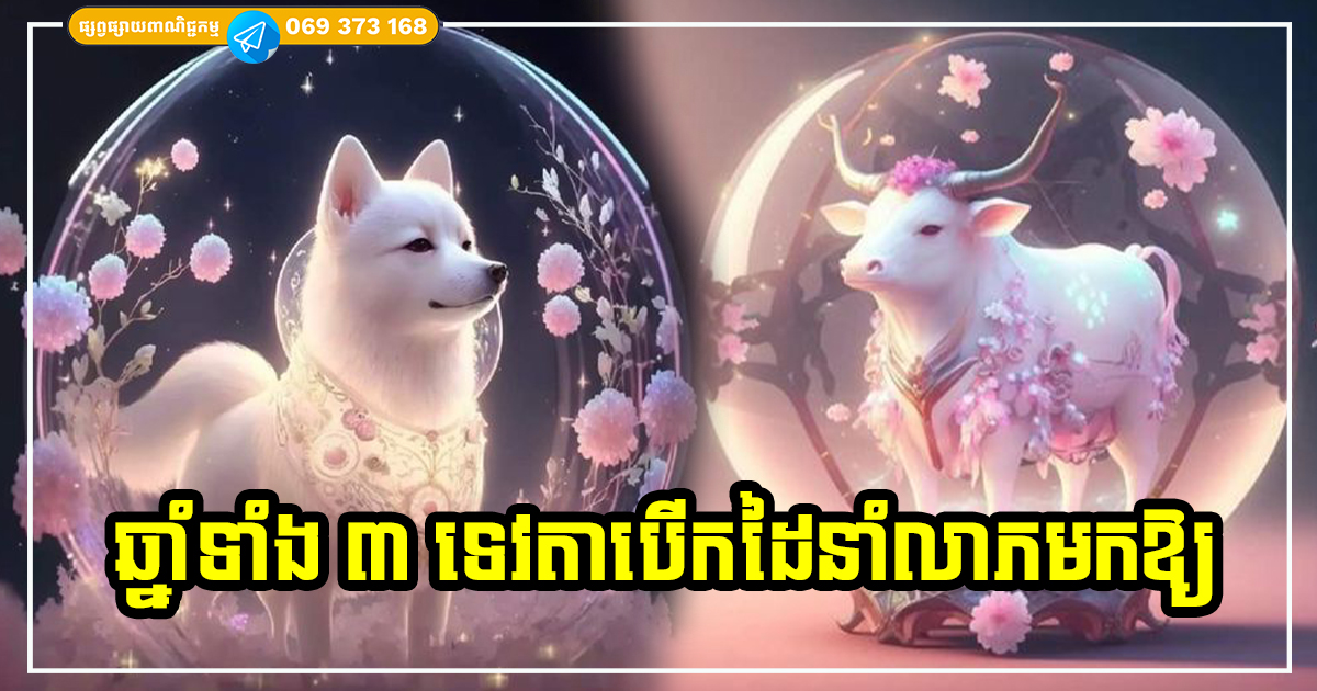 មនុស្សល្អ នឹងជួបតែរឿងល្អ! ម្ចាស់ឆ្នាំទាំង ៣ ទេវតាបើកដៃឱ្យកើបលាភកើបទ្រព្យ នៅសុខៗក៏សំណាងចូលមករកដែរ
