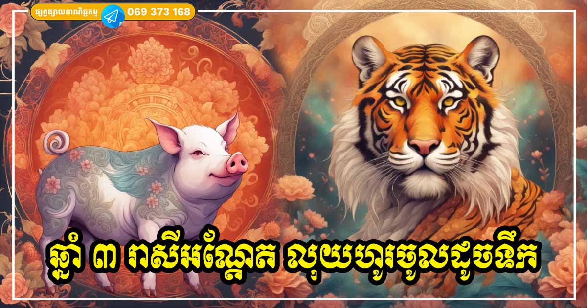 ឆ្នាំ ៣ រាសីអណ្ដែត លុយហូរចូលដូចទឹក ជីវិតរឹតតែសម្បូរសប្បាយ អាជីពការងារ កាន់តែលូតលាស់រីកចម្រើនល្អ