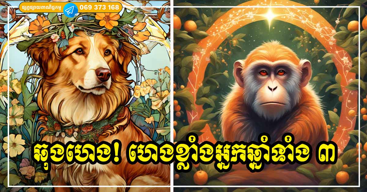 ឆុងហេង! ហេងខ្លាំងអ្នកឆ្នាំទាំង ៣ ចាប់ពីពាក់កណ្ដាលខែនេះរហូតដល់ដាច់ខែ ដែលជាខែខ្មោច