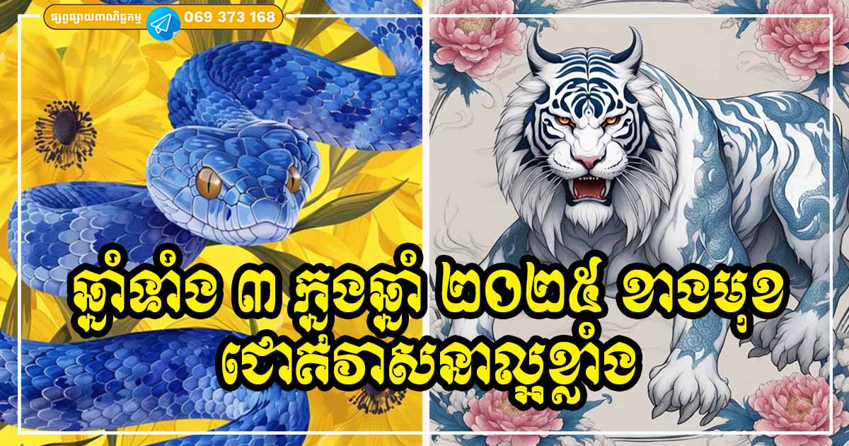 ក្នុងឆ្នាំ ២០២៥ ខាងមុខ សម្រាប់ម្ចាស់ឆ្នាំទាំង ៣ អ្នកនឹងអ្នកសម្រេចបានជោគជ័យ គ្រប់កិច្ចការងារដែលអ្នកបានកំណត់ទុក ក្នុងឆ្នាំ ២០២៥ ខាងមុខ សម្រាប់ម្ចាស់ឆ្នាំទាំង ៣ អ្នកនឹងអ្នកសម្រេចបានជោគជ័យ គ្រប់កិច្ចការងារដែលអ្នកបានកំណត់ទុក