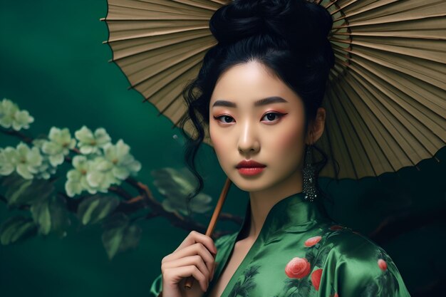 Ai Generated Studio Portrait Beautiful Asian Young Lady_858577 1093