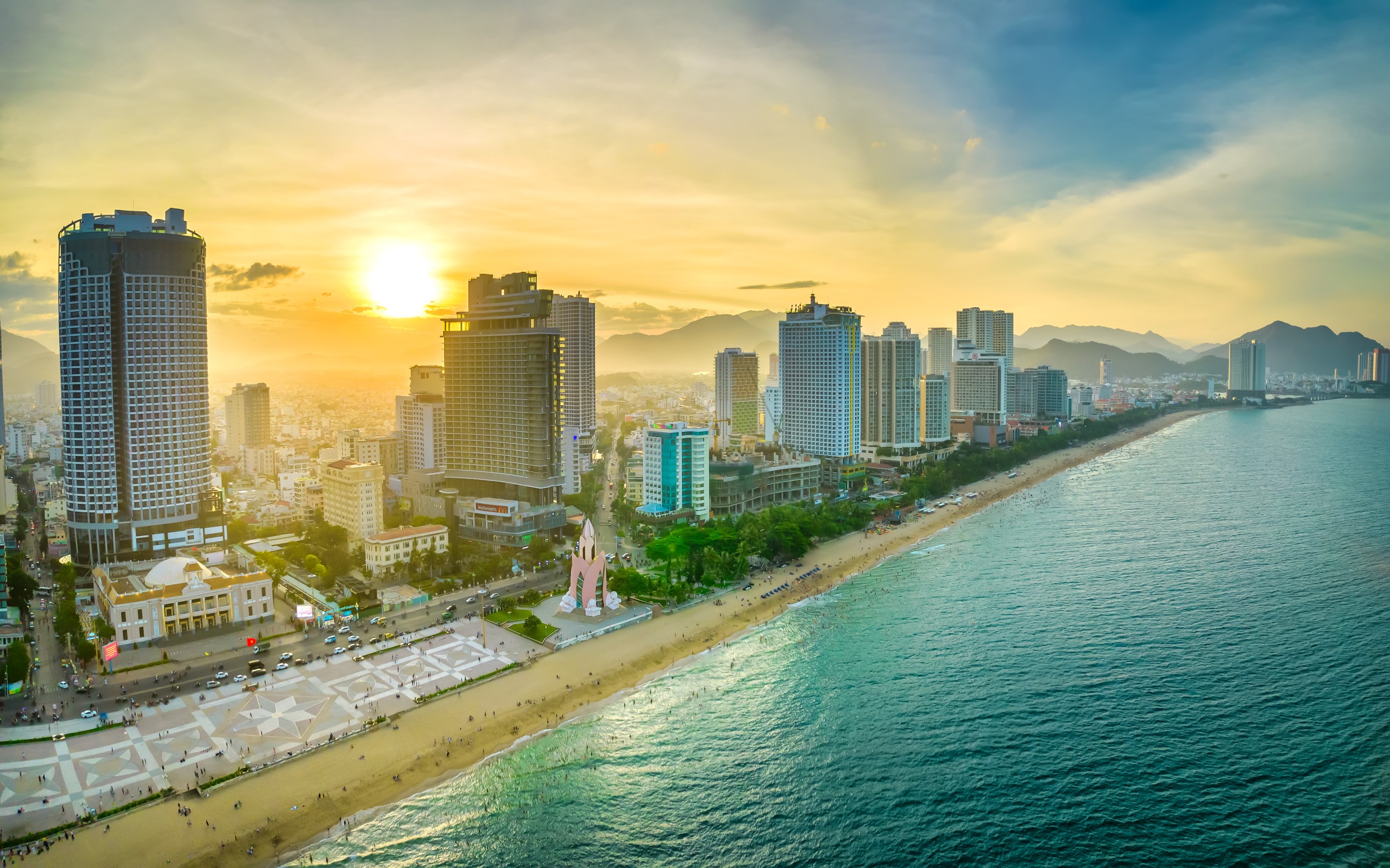 Coastal City Of Nha Trang In Vietnam