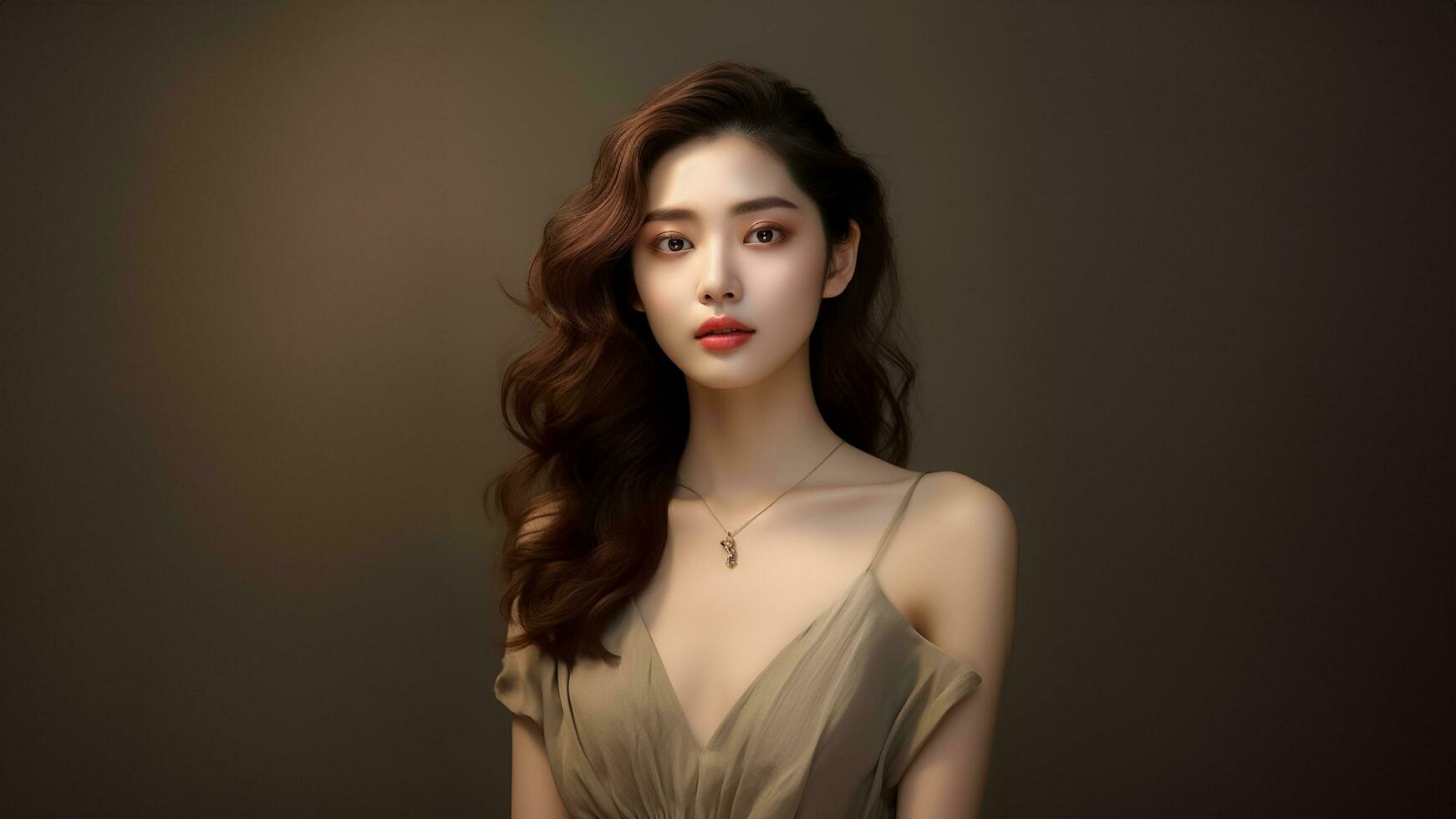 Ai Generated Beautiful Model Girl With Perfect Fresh Clean Skin Youth And Skin Care Ai Generated Free Photo