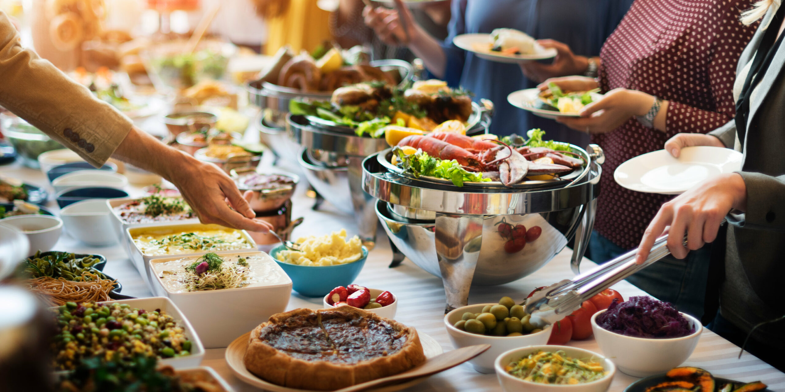 Food Buffet Catering Dining Eating Party Sharing Concept
