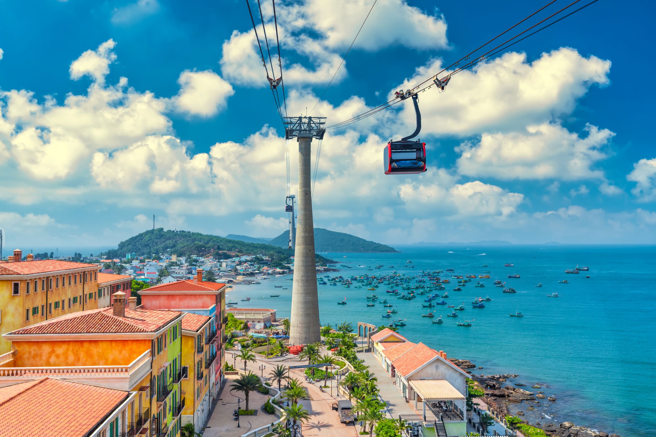 Cable Car In Hon Thom, Phu Quoc
